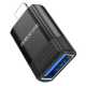 Перехідник Lightning to USB, BOROFONE BV18 iP, Black (6941991103988)