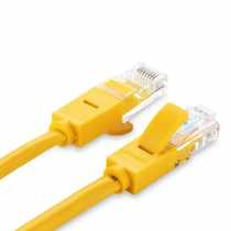 Патчкорд RJ45 1.0m Cat 5e U/UTP UGREEN, жовтий (UGR-11230)