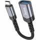 Кабель-перехідник USB-A to Type-C OTG B HOCO UA24  Metal Gray