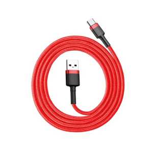 Кабель USB to Type-C Baseus Cafule  3A 1m Red (CATKLF-B09)