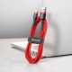 Кабель USB to Type-C Baseus Cafule  3A 1m Red (CATKLF-B09)