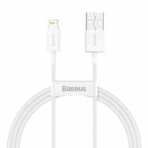 Кабель USB to Lightning Baseus Superior Series,  2.4A 1м,  білий (CALYS-A02)