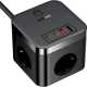 МЗП Baseus PowerCombo Cube 30W, 2 USB-A 2 USB-C 3 AC, з кабелем 1.5m, чорний (E00066400117-00)
