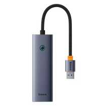 USB-Хаб Baseus UltraJoy Series, USBA to USB3.0*4, Gray (B0005280A813-02)
