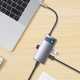 USB-Хаб Baseus Metal Gleam Series, 4 порти, Gray (WKWG070113)