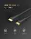 Кабель HDMI UGREEN ED015, 1,5m 4K, Black (UGR-50819)
