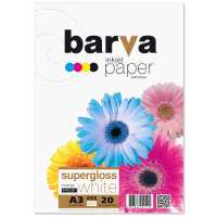 Фотопапір БАРВА A3 , 255 г/м кв , глянцевий , 20  арк. , (IP-BAR-P-R255-062) BARVA