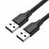 USB продовжувач 2.0 AM-AM, 1.5m,  black UGREEN ( (UGR-10310)